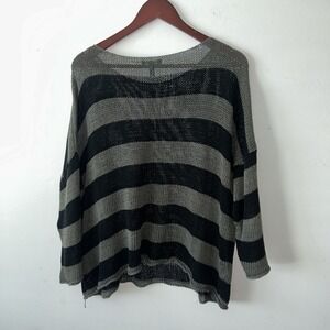Eileen‎ Fisher Women's Sweater. Open Knit Mesh L